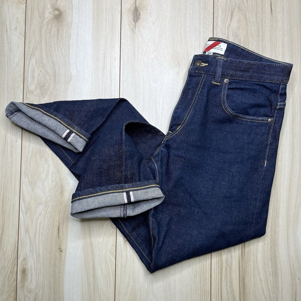 Best Made Co Raw Denim Selvedge Jeans Dark Blue Mens Size 29Wx30L 5 Pocket Pants